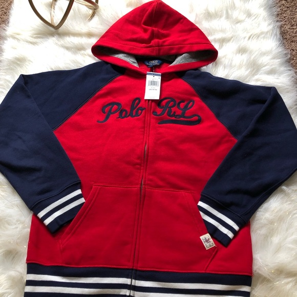 Polo Ralph Lauren Other - ⭐️NWT⭐️Polo RL embroidery baseball inspired hoodie